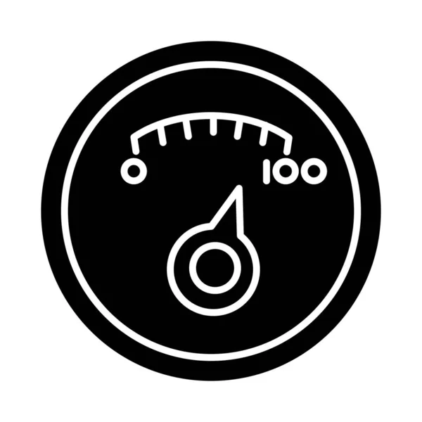 Calibre medida silhuetas ícone de estilo —  Vetores de Stock