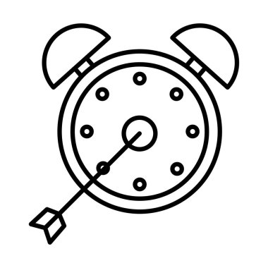 ok satırı biçimi simgesi ile saat alarmı