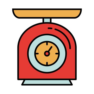 denge ölçüsü çatal bıçak hattı ve renk biçimi simgesi