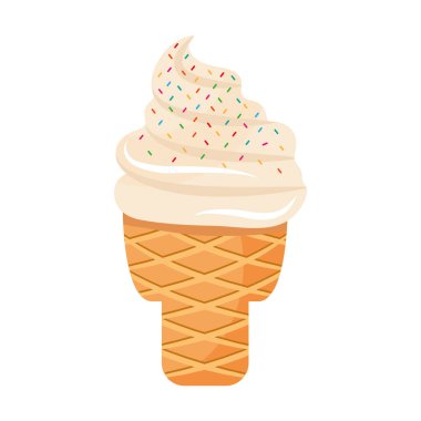 Külahta patates kızartması renginde tatlı bir dondurma.