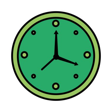 saat analog biçim satırı ve simgeyi doldur