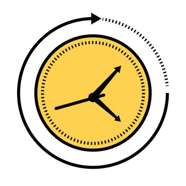 satırın etrafındaki ok ile saat analoğu ve biçim simgesini doldur