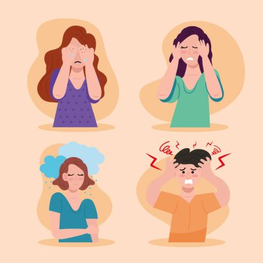 Bipolar bozukluğu olan dört kişilik bir grup