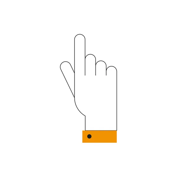 Diseño del vector icono de mano del cursor — Vector de stock