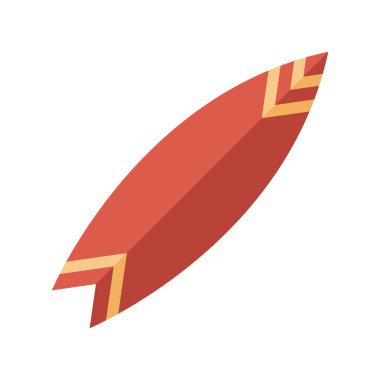 Yaz sörf tahtası ikon vektör tasarımı