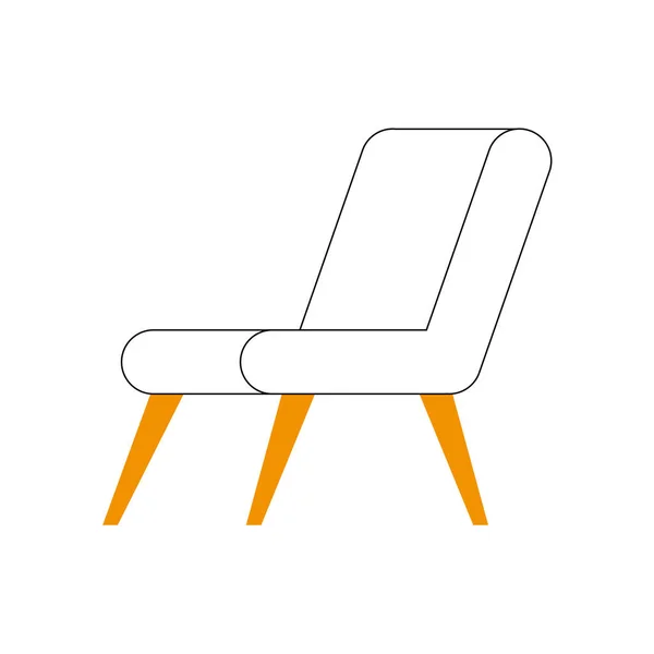 Icône de chaise design vectoriel isolé — Image vectorielle