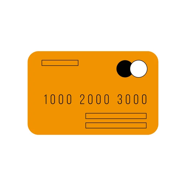 Creditcard pictogram geïsoleerde vector ontwerp — Stockvector