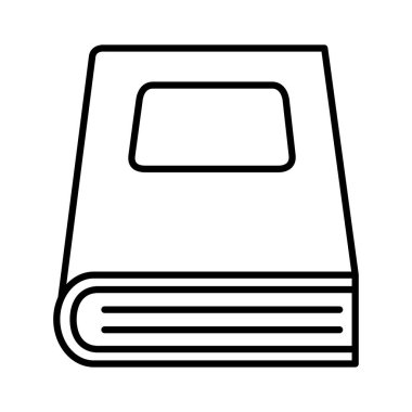 kapalı kitap satırı biçim ikonu izole vektör tasarımı