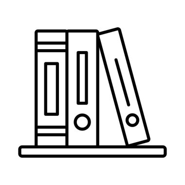 üç kitap satırı biçim vektör tasarımı