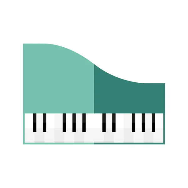Piano icono de instrumento vector de diseño — Vector de stock