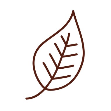 Yaprak çizgisi biçim vektör tasarımı