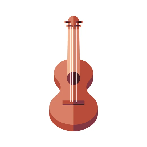 Instrumento de guitarra icono vector diseño — Vector de stock