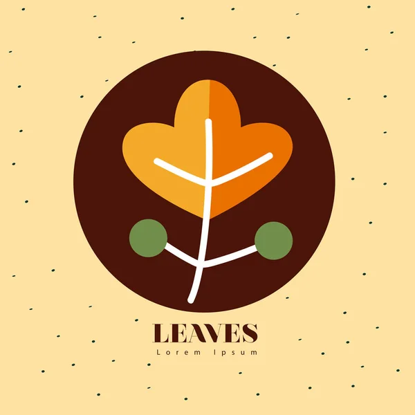 Leaves line style icons vector design — Stock Vector