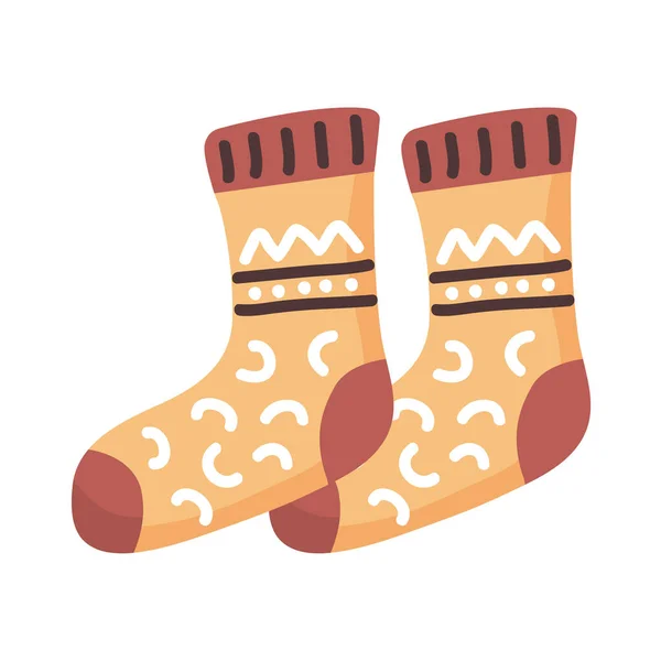 Χειμώνα κάλτσες εικονίδιο διάνυσμα σχεδιασμό — Διανυσματικό Αρχείο