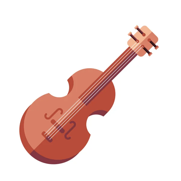 Instrumento de violín icono diseño vectorial — Archivo Imágenes Vectoriales