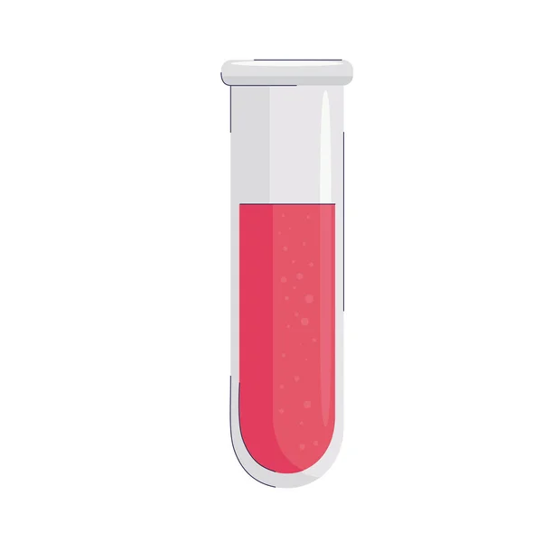 Esame del tubo sanguigno icona medica — Vettoriale Stock