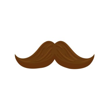 Bıyık cüce aksesuar izole edilmiş simge