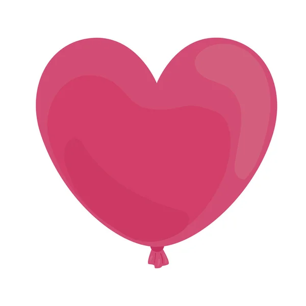 心脏气球氦气漂浮图标 — 图库矢量图片