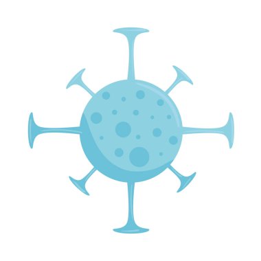 covid19 virüs parçacık izole simgesi