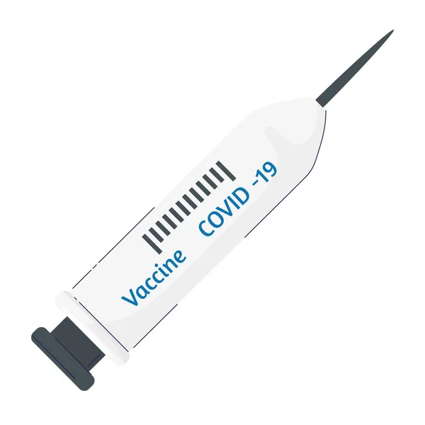 Іконка медичної вакцини для ін'єкційних шприців — стоковий вектор