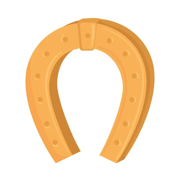 Arany patkó szerencse szent Patrick ikon — Stock Vector
