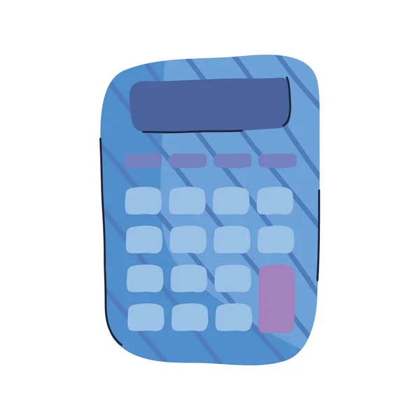 Kalkulator urządzenie matematyczne izolowane ikona — Wektor stockowy