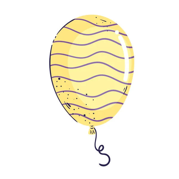 Желтый воздушный шар — стоковый вектор