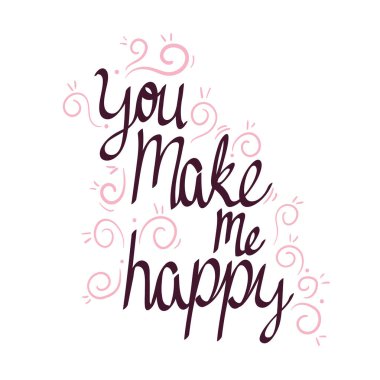 Dalları olan mutlu bir harf kartı yapıyorsun.