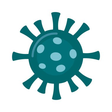 covid19 virüs parçacık izole simgesi