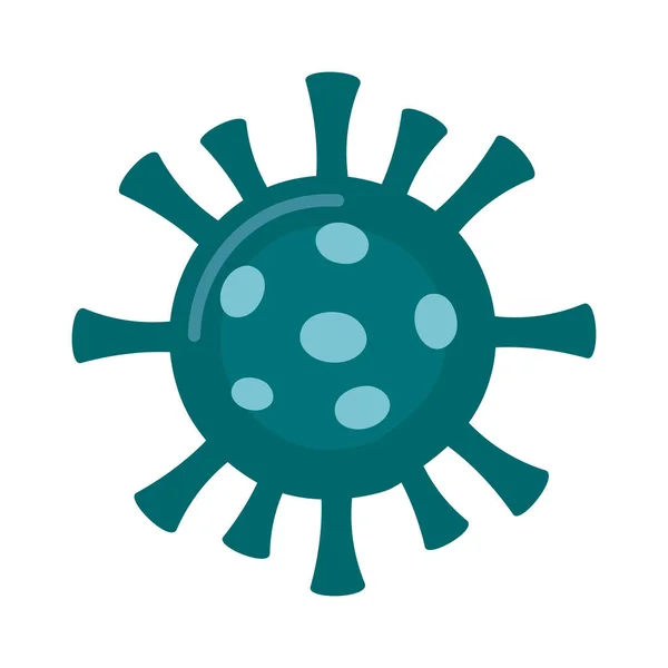 Icono aislado de partículas de virus covid19 — Vector de stock