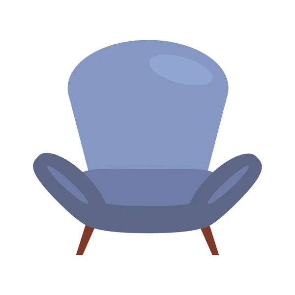 Sofa couch livingroom forniture icon — Διανυσματικό Αρχείο