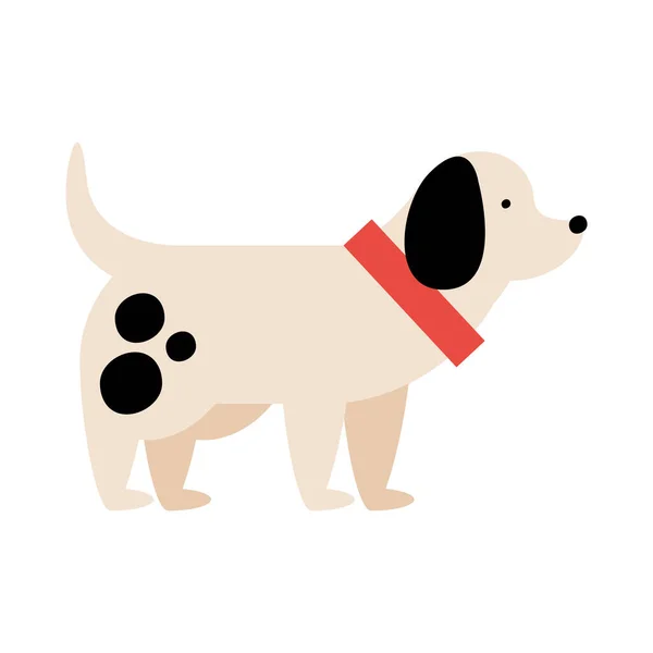 Mignon petit chien personnage de mascotte — Image vectorielle