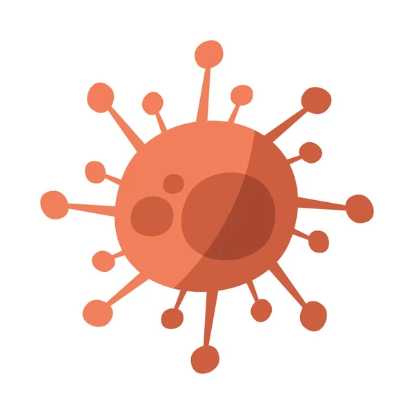 Icono aislado de partículas de virus covid19 — Vector de stock