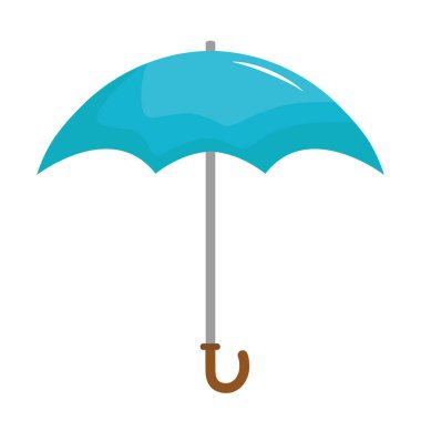 şemsiye koruma aksesuarı izole edilmiş simge
