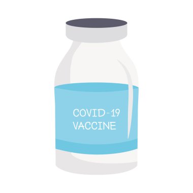 covid19 virüs aşı şişesi ilaç ikonu