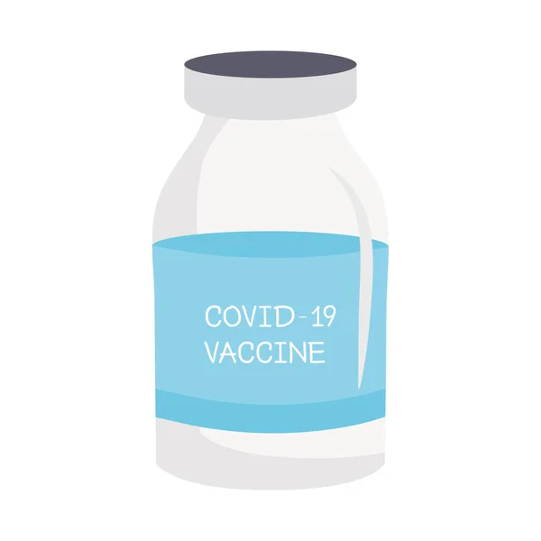 Значок вірусної вакцини проти флаконів covid19 — стоковий вектор