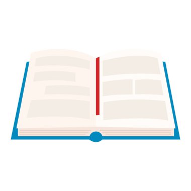 metin kitabı açık kitaplık izole edilmiş simgesi