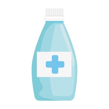 Tıbbi ürün simgesiyle plastik şişe