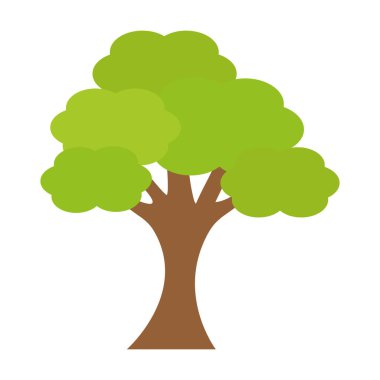 Ağaç bitkisi doğa izole simgesi