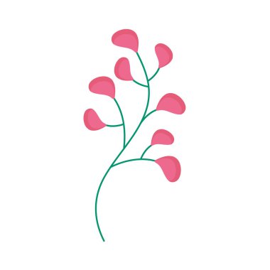 Bahar mevsimi yapraklı kırmızı yapraklı dal