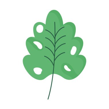 Yaprak bitkisi yeşil Paskalya mevsimi simgesi