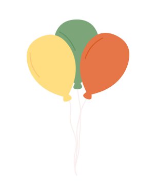 balonlar helyum yüzen izole simge