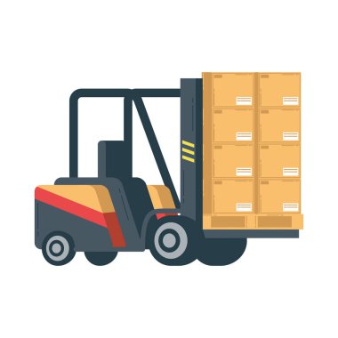 Kutu taşıma hizmeti ile forklift
