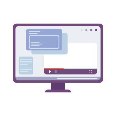 Web sayfası şablonu izole edilmiş masaüstü simgesi