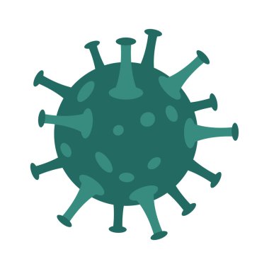 covid19 parçacık virüsü izometrik simgesi