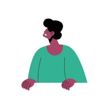 Genç Afro Adam Avatar karakter simgesi