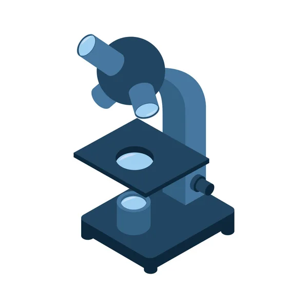 Ikona izometryczna urządzenia laboratoryjnego mikroskopu — Wektor stockowy