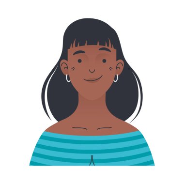 kadın afro karakter