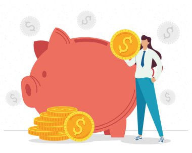 Birikimleri olan iş kadını