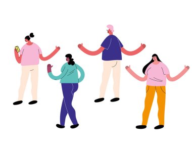 dört kişi arkadaş